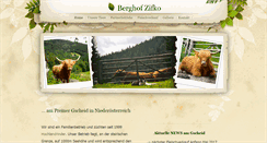 Desktop Screenshot of berghof-zifko.com