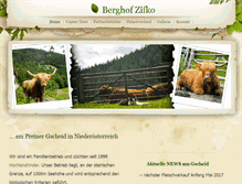 Tablet Screenshot of berghof-zifko.com